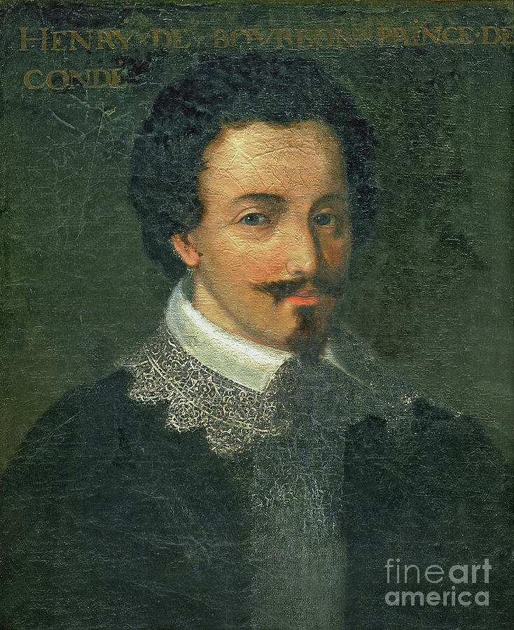 Portrait Of Henri I De Bourbon Conde Painting by Jean Monier Or Mosnier ...