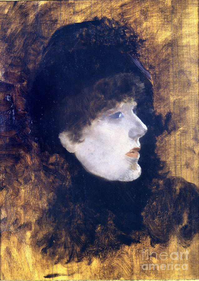 Portrait Of Henriette Rosine Bernard Dite Sarah Bernhardt Painting by Giuseppe Or Joseph De Nittis