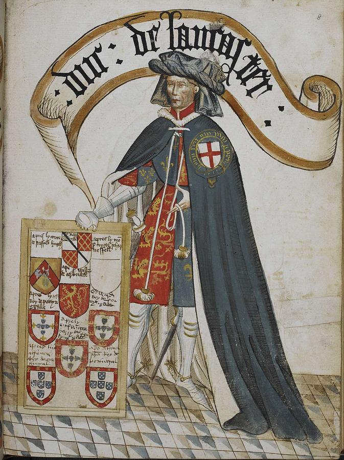 Portrait of Henry Duke of Lancaster a Knight Founder of the Order of ...