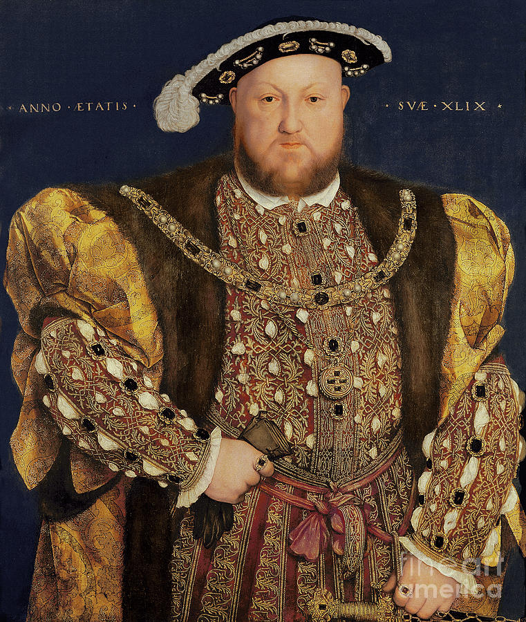 Portrait Of Henry Viii Aged 49, 1540 Painting by Hans Holbein The Younger