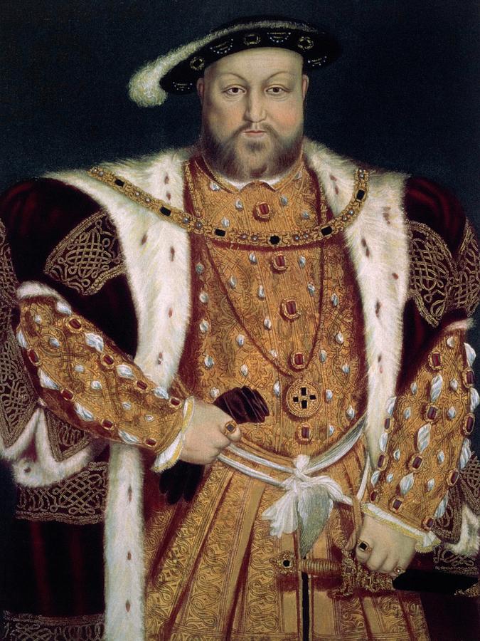 Portrait of Henry VIII of England, ca. 1538-1547, Oil on panel, 99,8 x 74,2 cm. Painting by Album