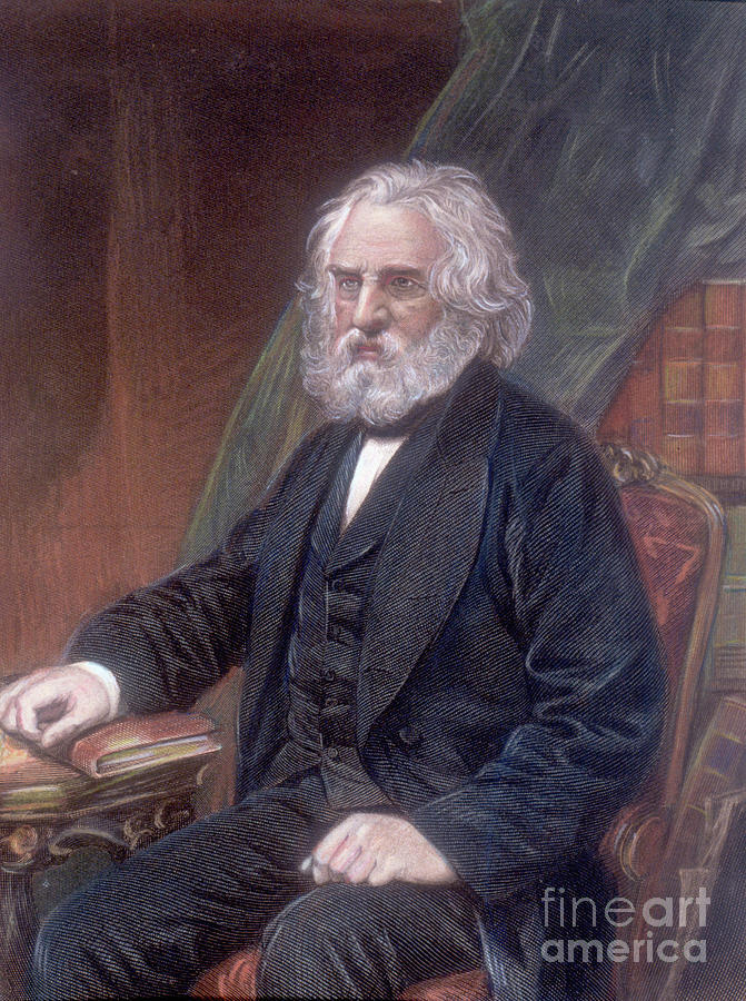 Portrait Of Henry Wadsworth Longfellow Photograph By Bettmann - Fine ...