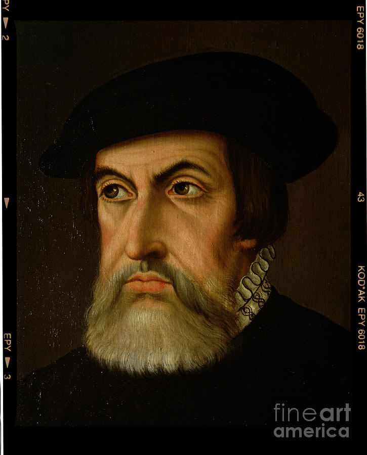 Portrait Of Hernan Cortes Painting by Spanish School - Fine Art America