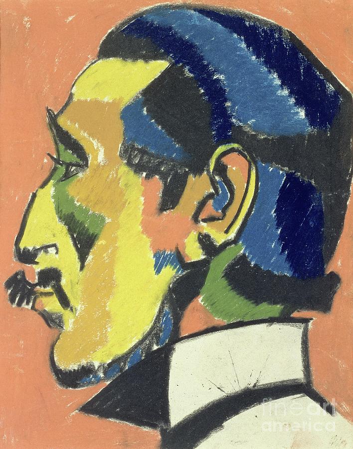 Portrait Of Horace Brodsky Painting by Henri Gaudier Brzeska