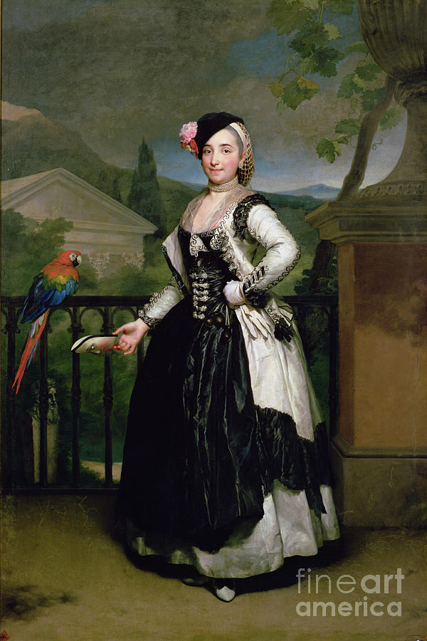 Portrait Of Isabel Parrena Arce, Ruiz De Alarcon Y Valdes, Marquesa De Llano, 1770 Painting by Anton Raphael Mengs