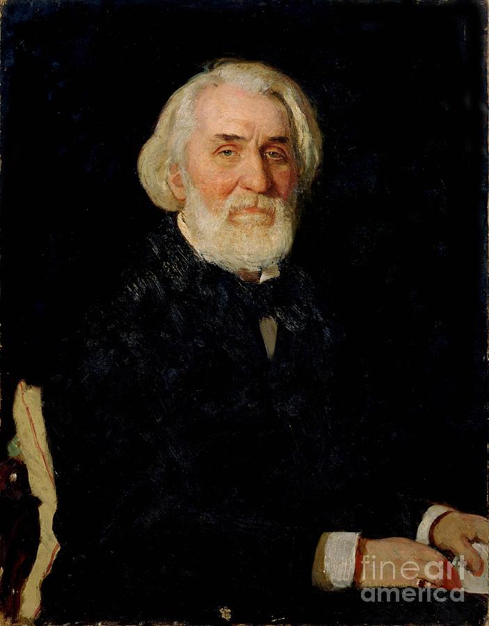 Portrait Of Ivan S. Turgenev Painting by Ilya Repin