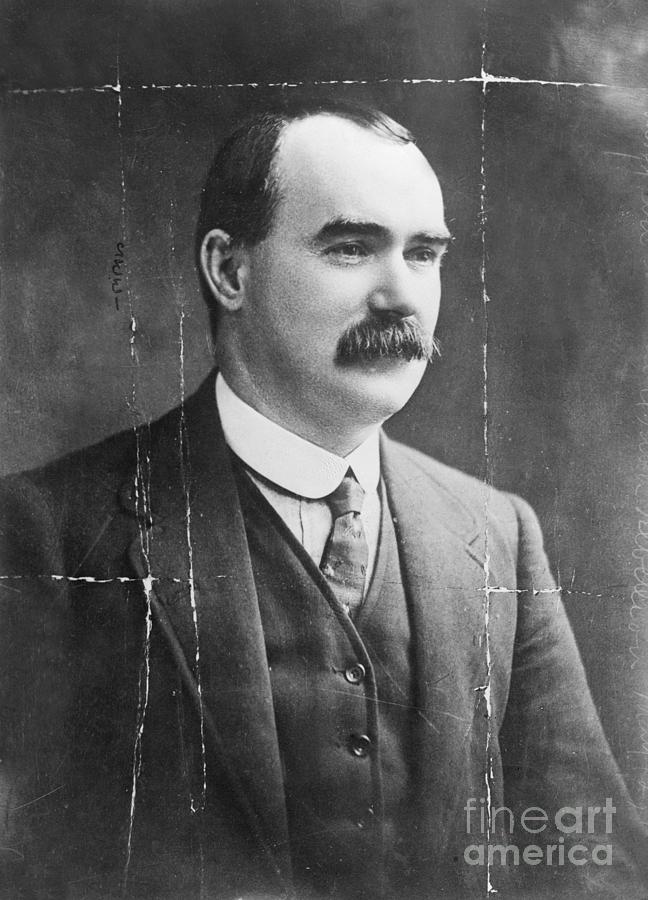 Portrait Of James Connolly The Irish Photograph by Bettmann