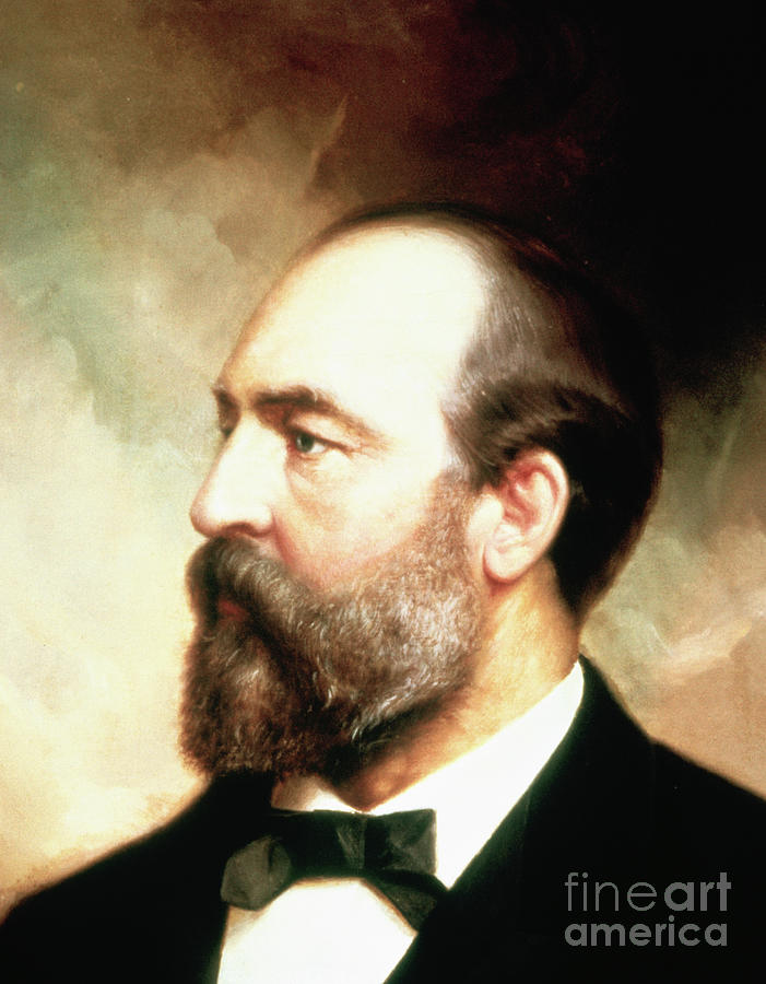 Portrait Of James Garfield By Bettmann