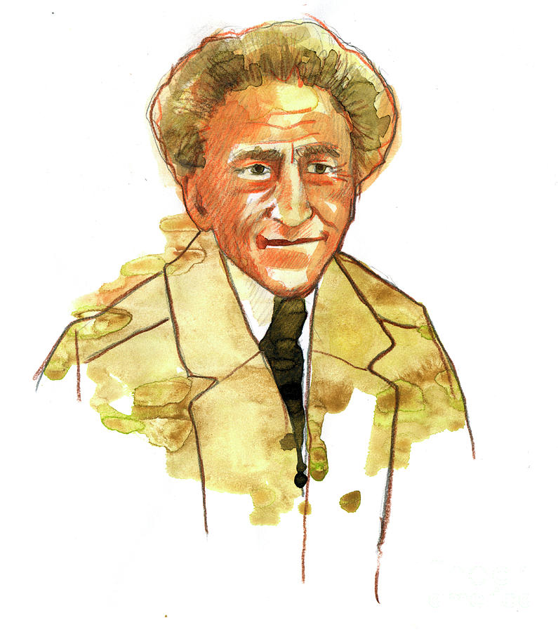 Portrait Painting - Portrait Of Jean Cocteau by Alessandro Lonati