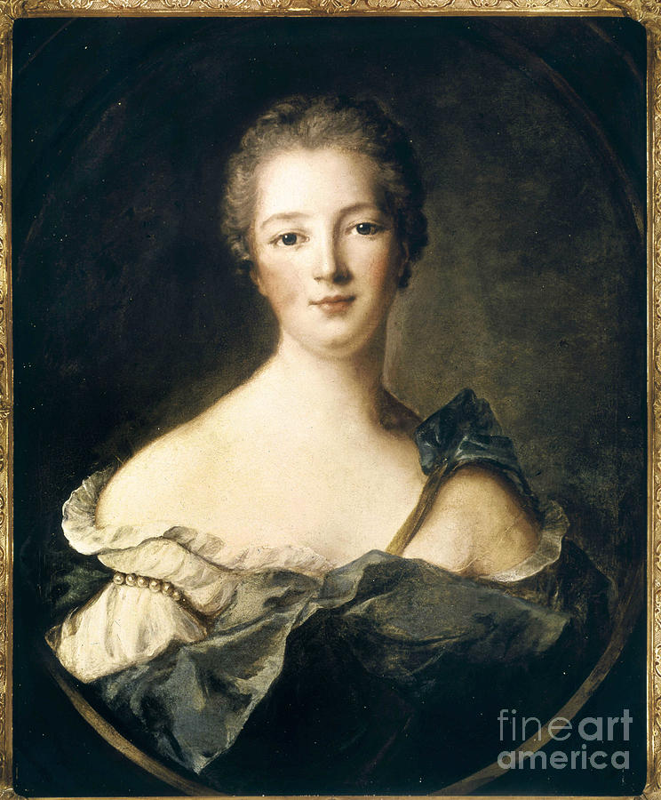 Portrait Of Jeanne Antoinette Poisson, Marquise Of Pompadour Painting ...