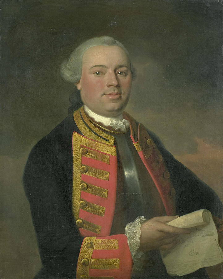 Portrait of Johan Arnold Zoutman Painting by August Christian Hauck