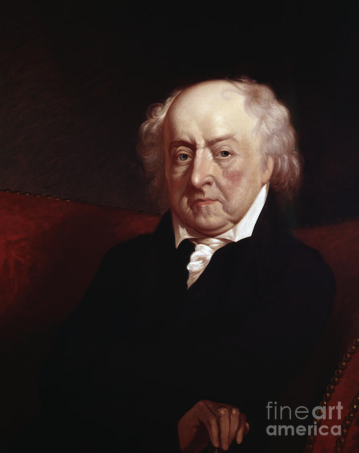 Portrait Of John Adams By Thomas Spear Photograph by Bettmann