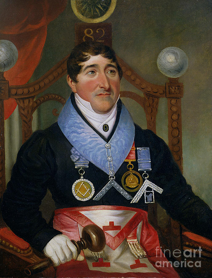 Portrait Of John James Howell Coe, 1820s Painting by English School