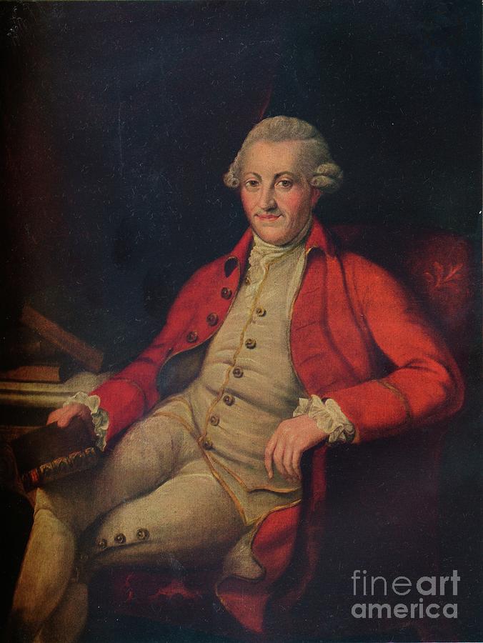 Portrait Of John Zoffany, 18th Century Drawing by Print Collector