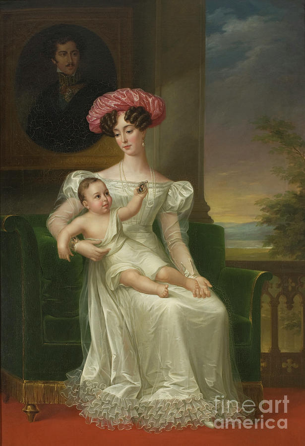 Portrait Of Joséphine Of Leuchtenberg Drawing by Heritage Images