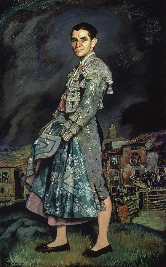 Portrait of Juan Belmonte, 1924, 193 x 120 cm. IGNACIO ZULOAGA . Painting by Ignacio Zuloaga -1870-1945-