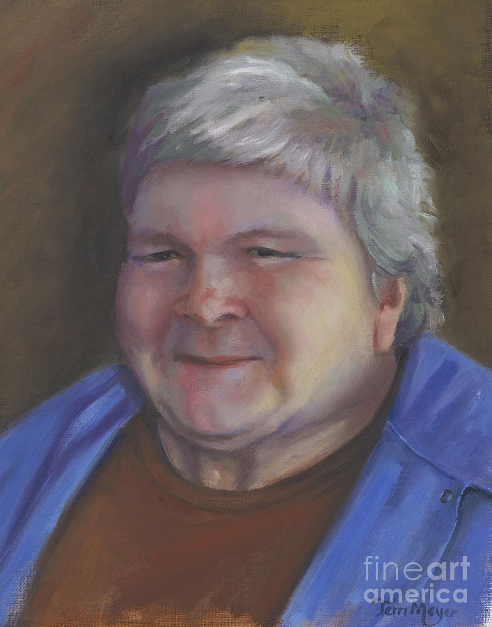 Portrait Of Karen Watson Painting