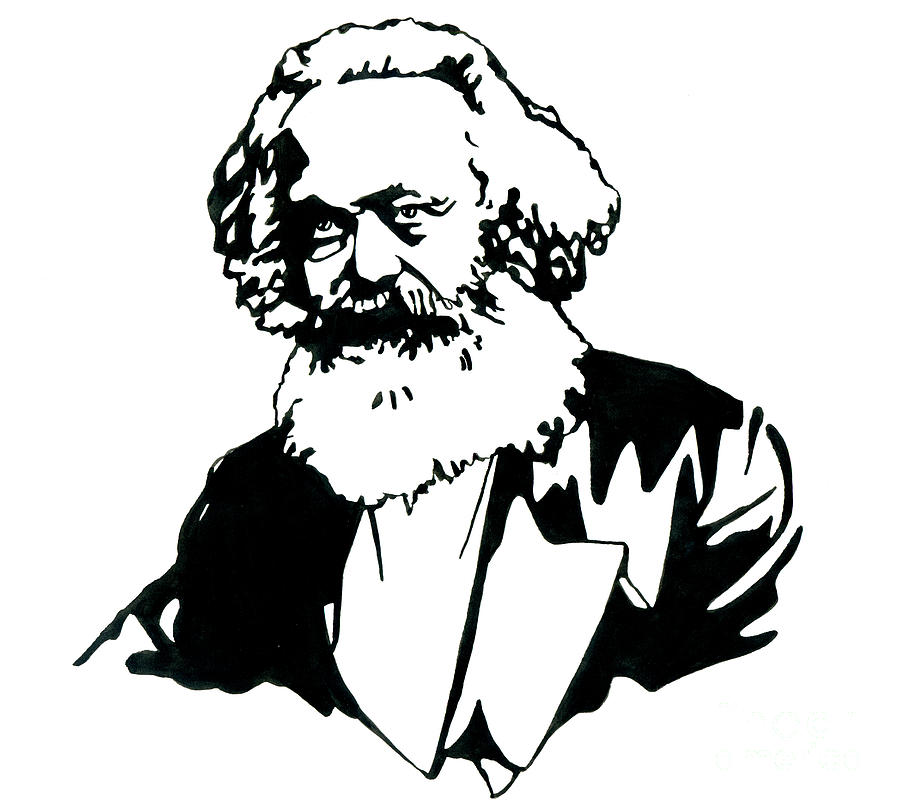 Portrait Of Karl Marx 18181883, Philosopher And Political Theorist