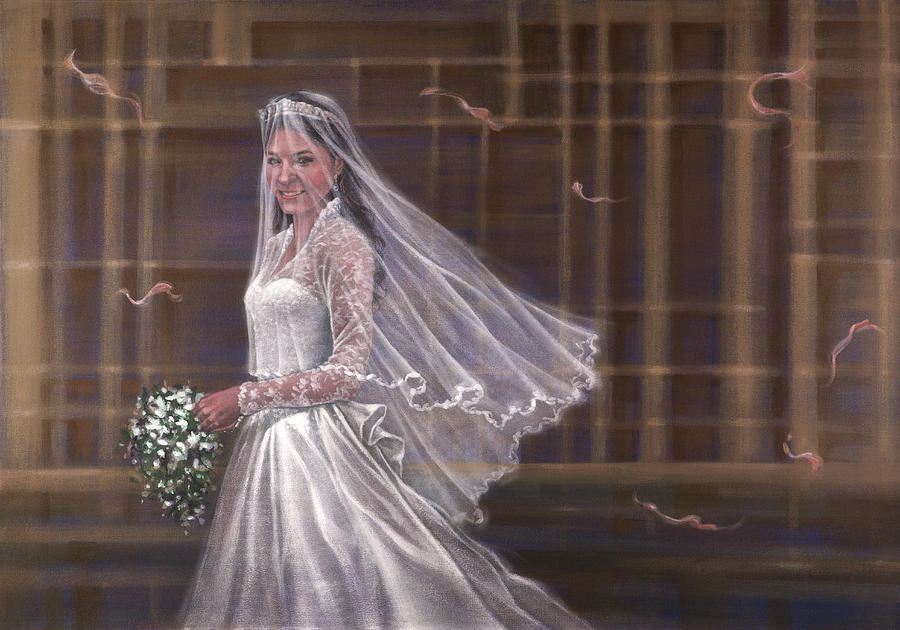 Portrait Of Kate Middleton Wedding Painting by Manhar Chauhan