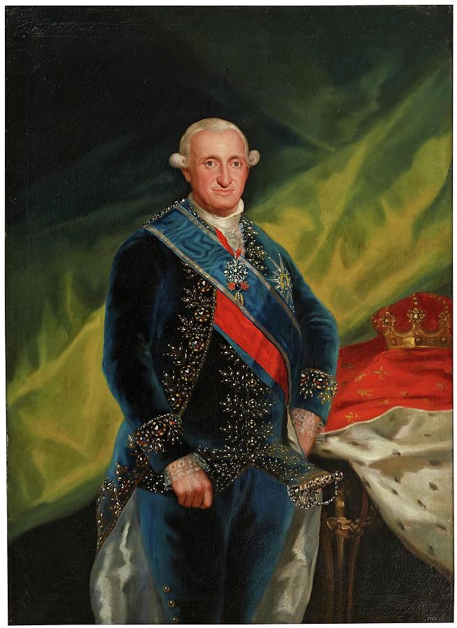 Portrait of King Charles IV. 1790. Oil on canvas. Painting by Francisco de Goya -1746-1828-