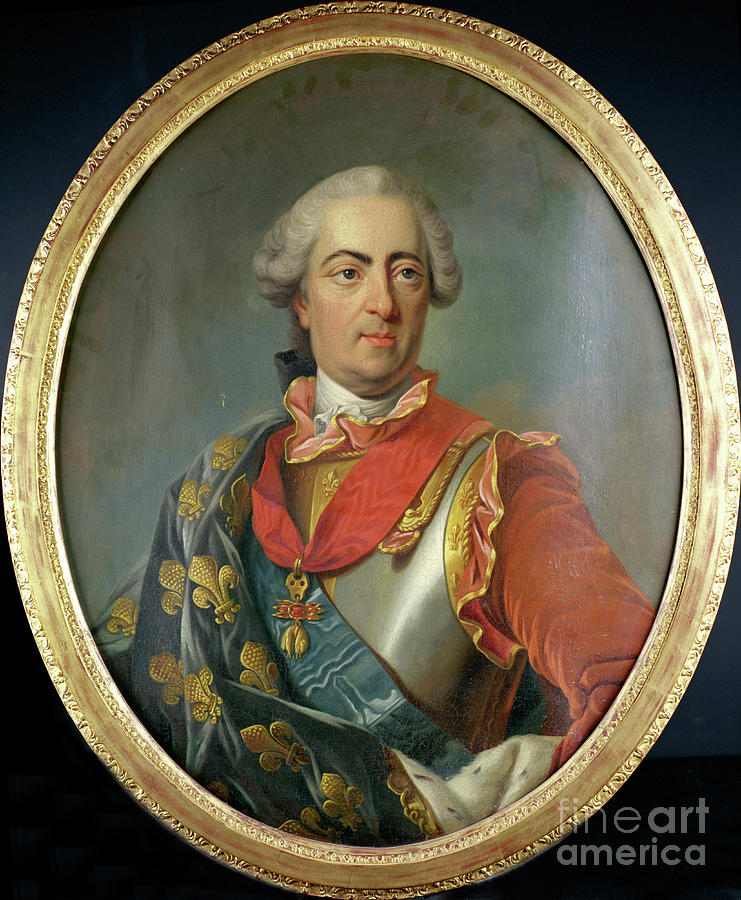 France Painting - Portrait Of King Louis Xv by Carle Van Loo