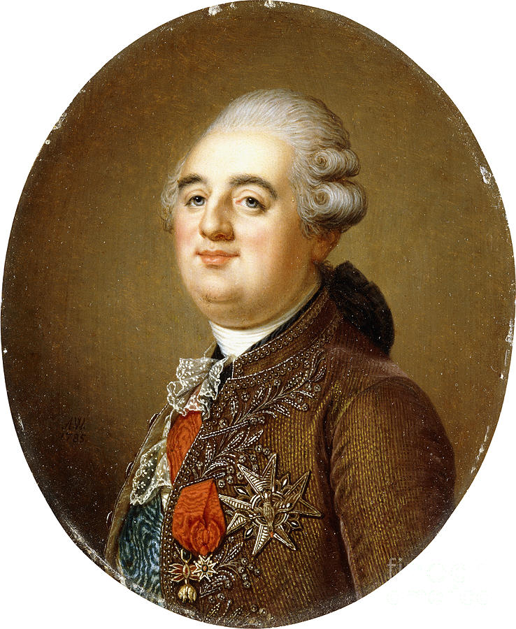 Portrait Of King Louis Xvi Of France, Bust-length, 1787 Painting by ...