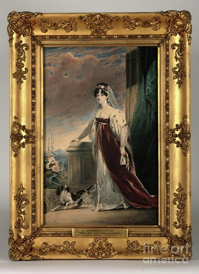 Portrait Of Lady Eleanor Egerton C 1820 Painting By Alfred Edward