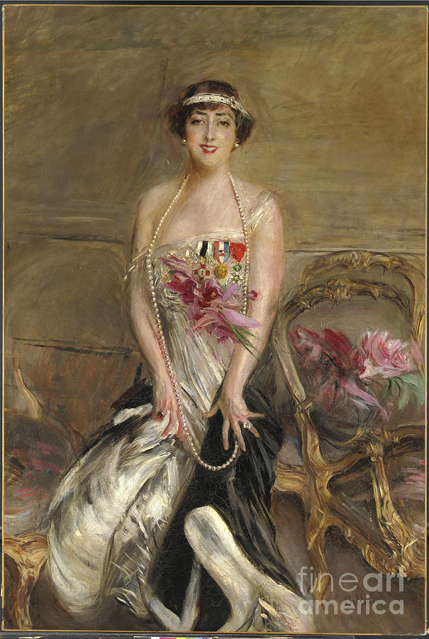 Portrait Of Lady Michelham Drawing by Heritage Images
