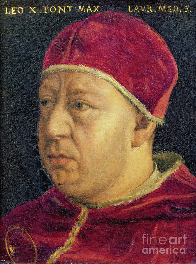 Portrait Of Leo X Painting by Italian School - Fine Art America