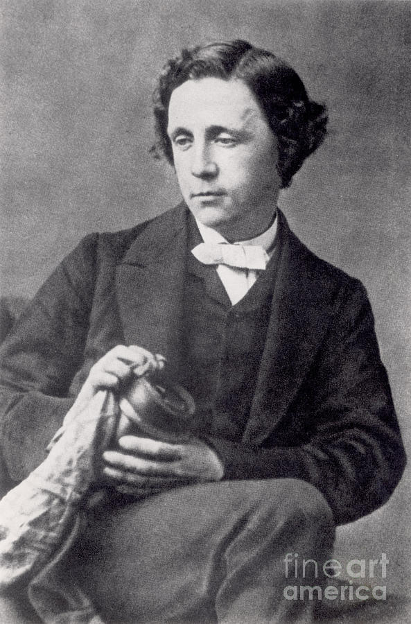 Black And White Photograph - Portrait Of Lewis Carroll by Oscar Gustav Rejlander