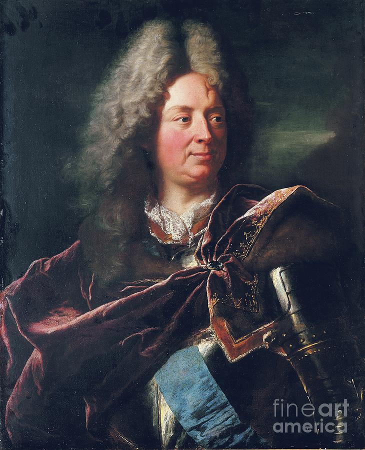 Duke University Painting - Portrait Of Louis Antoine De Pardaillan De Gondrin, Duc Dantin by Hyacinthe Francois Rigaud