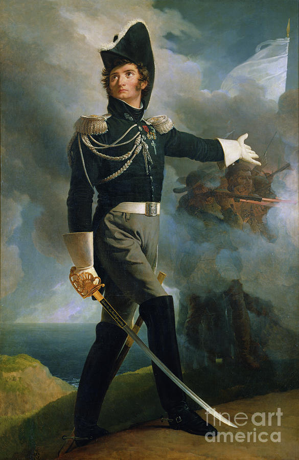 Portrait Of Louis Du Vergier, 1819 Painting by Baron Pierre-narcisse Guerin