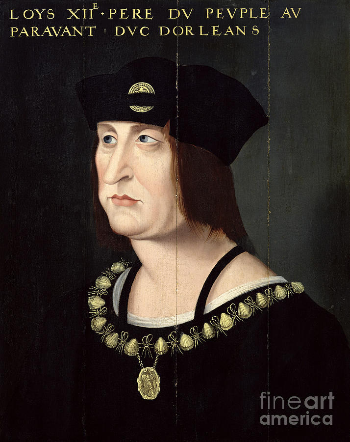 Portrait Of Louis Xii Painting by French School