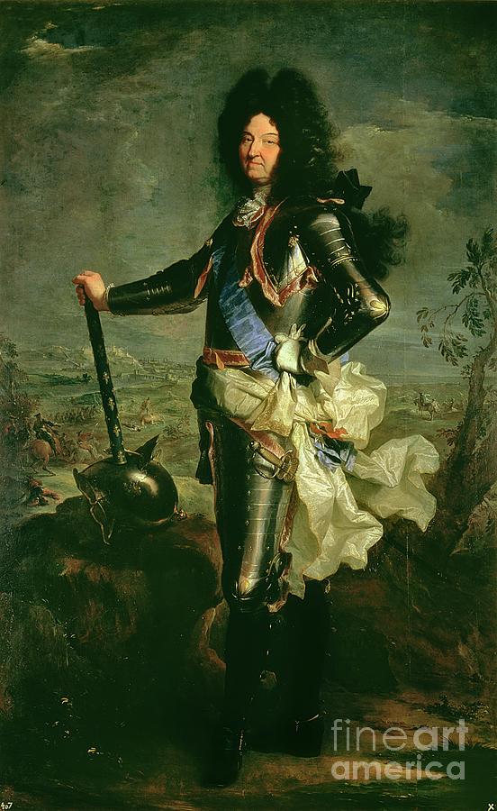 Portrait Painting - Portrait Of Louis Xiv by Hyacinthe Francois Rigaud