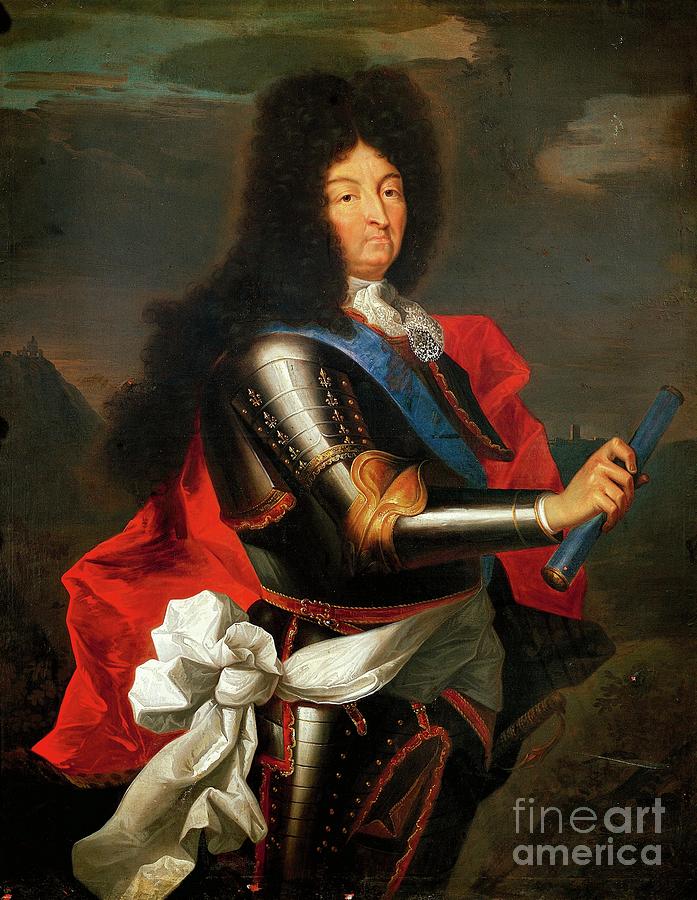 Portrait Painting - Portrait Of Louis Xiv Of France by Hyacinthe Francois Rigaud