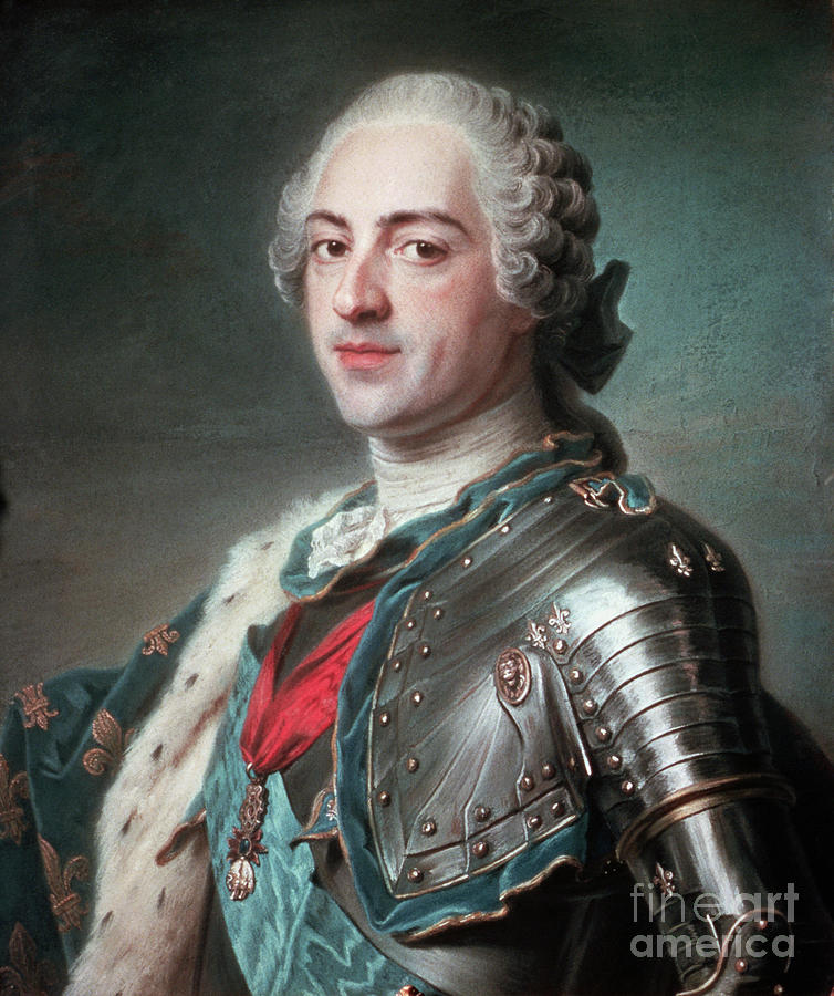 Portrait Of Louis Xv By Maurice Quentin Photograph by Bettmann