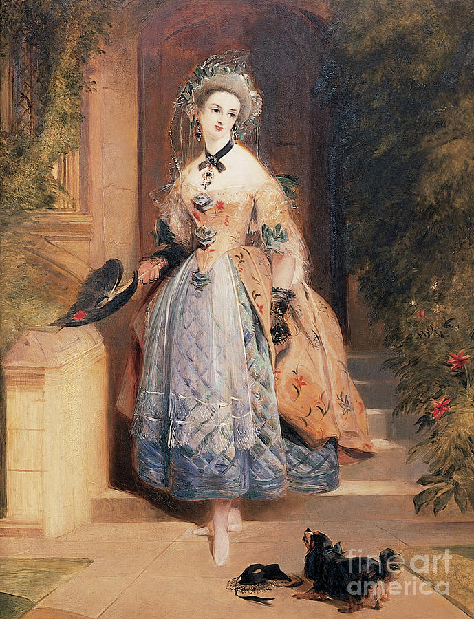 Portrait of Louisa Jane, Marchioness of Abercorn Painting by Daniel Maclise
