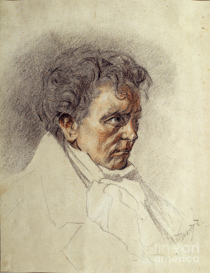 Portrait Of Ludwig Van Beethoven Painting by Leon Bakst