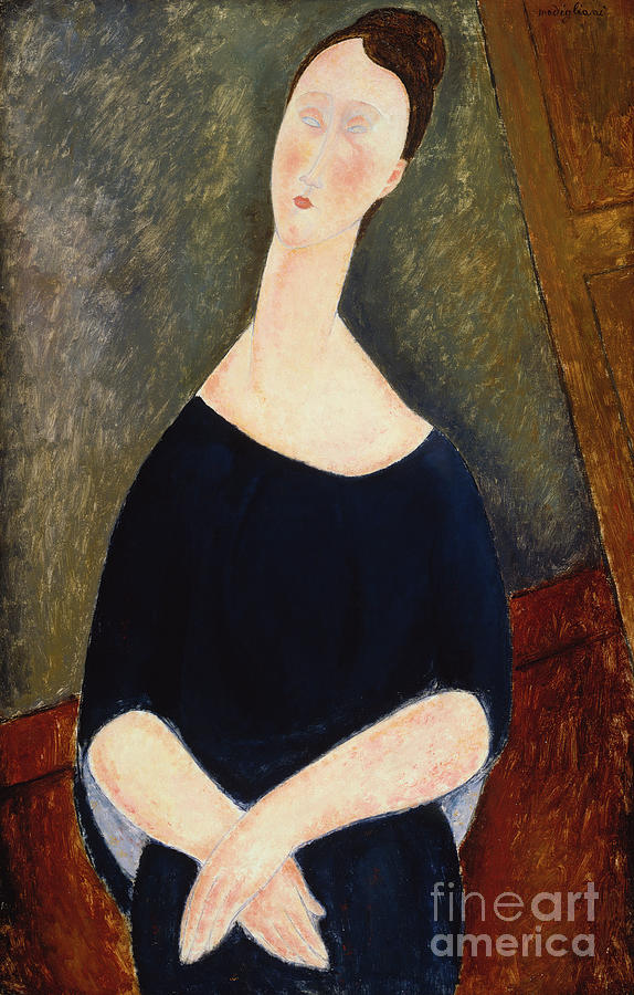 Portrait Of Lumia, C.1918 Painting by Amedeo Modigliani