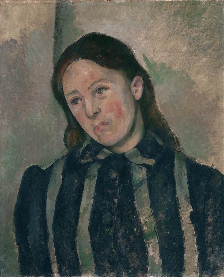 Paul Cezanne Painting - Portrait Of Madame Cezanne 2 by Paul Cezanne