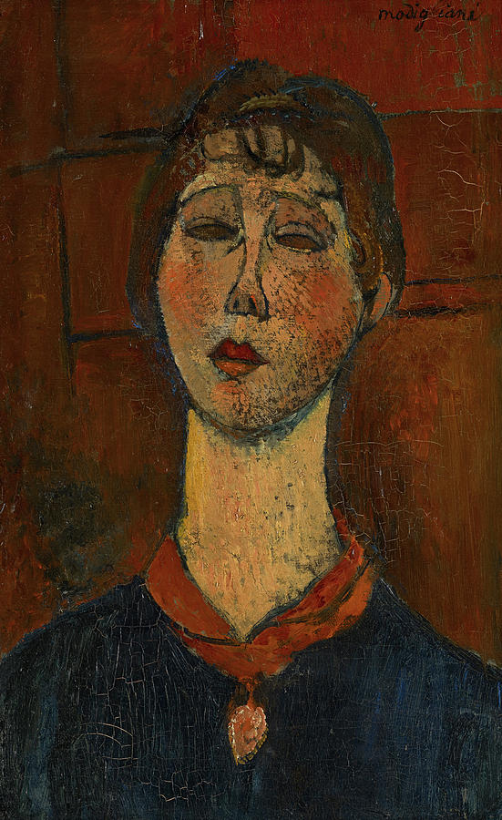 Amedeo Modigliani Painting - Portrait Of Madame Dorival, 1916 by Amedeo Modigliani Amedeo Modigliani Painting - Portrait Of Madame Dorival, 1916 by Amedeo Modigliani