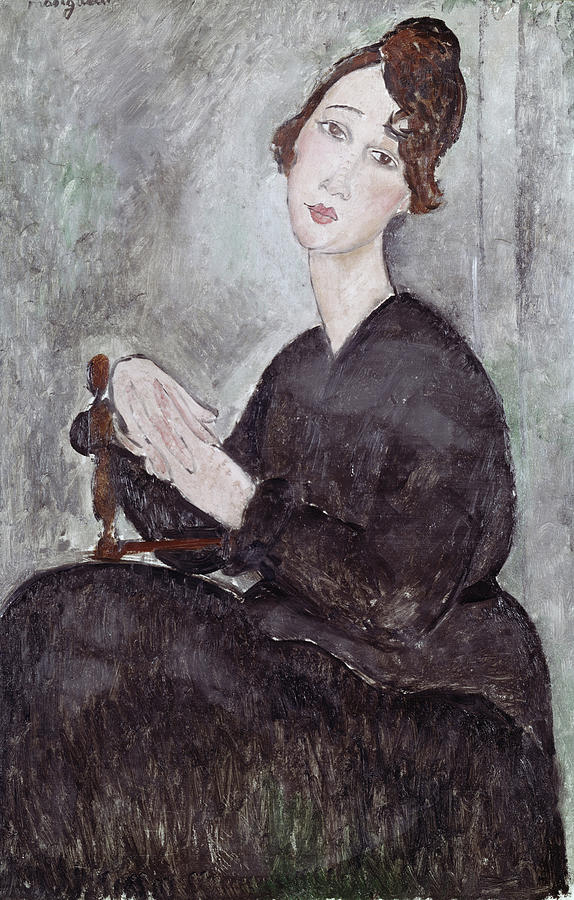 Portrait Of Madame Mayden Amedeo Painting By Artist Amedeo Modigliani Fine Art America
