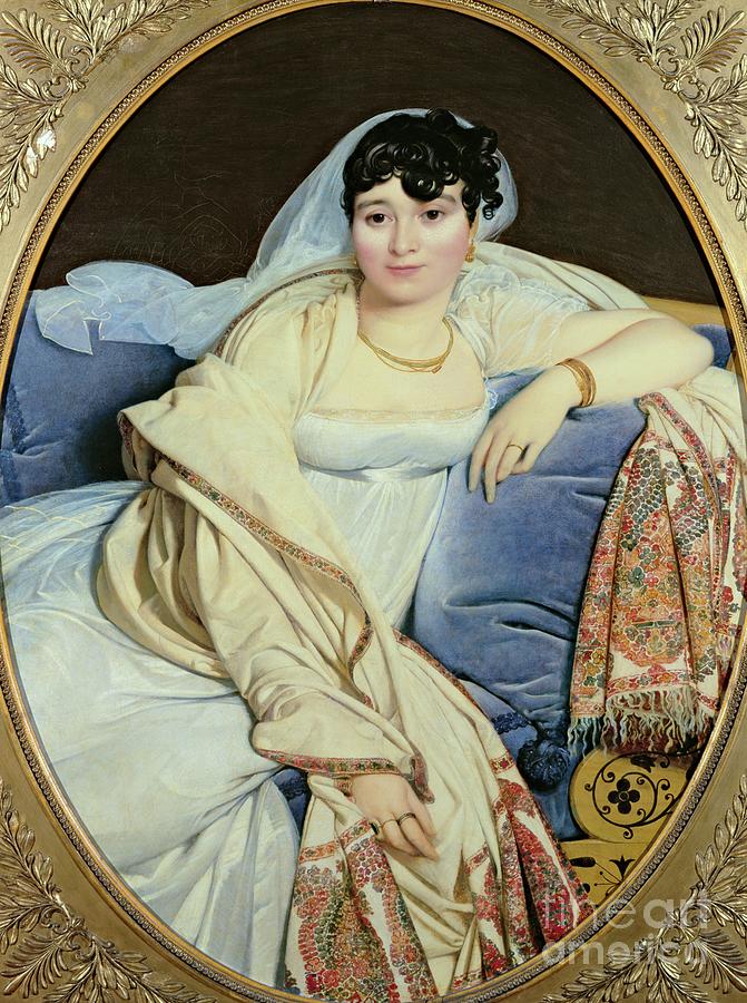 Portrait Of Madame Riviere Painting by Jean Auguste Dominique Ingres