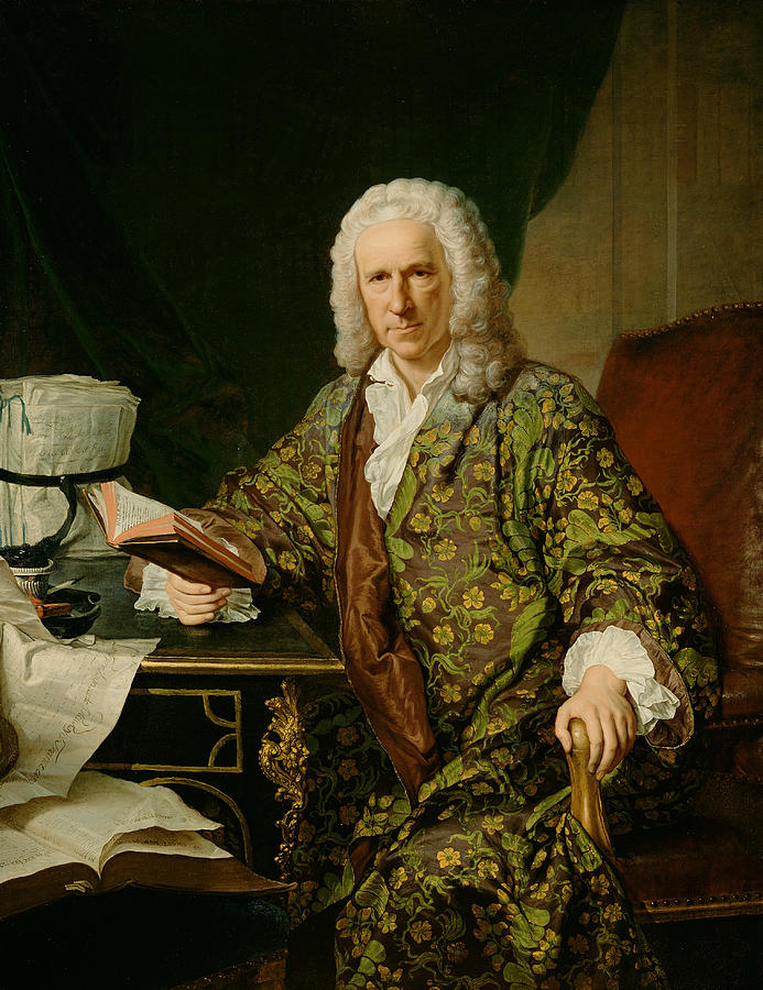 Portrait of Marc de Villiers, Secretaire du roi Painting by Jacques Aved