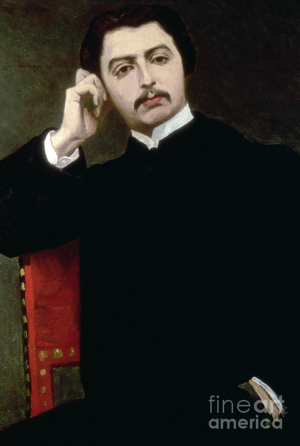 Portrait Painting - Portrait of Marcel Proust, 1897  by Jacques-Emile Blanche