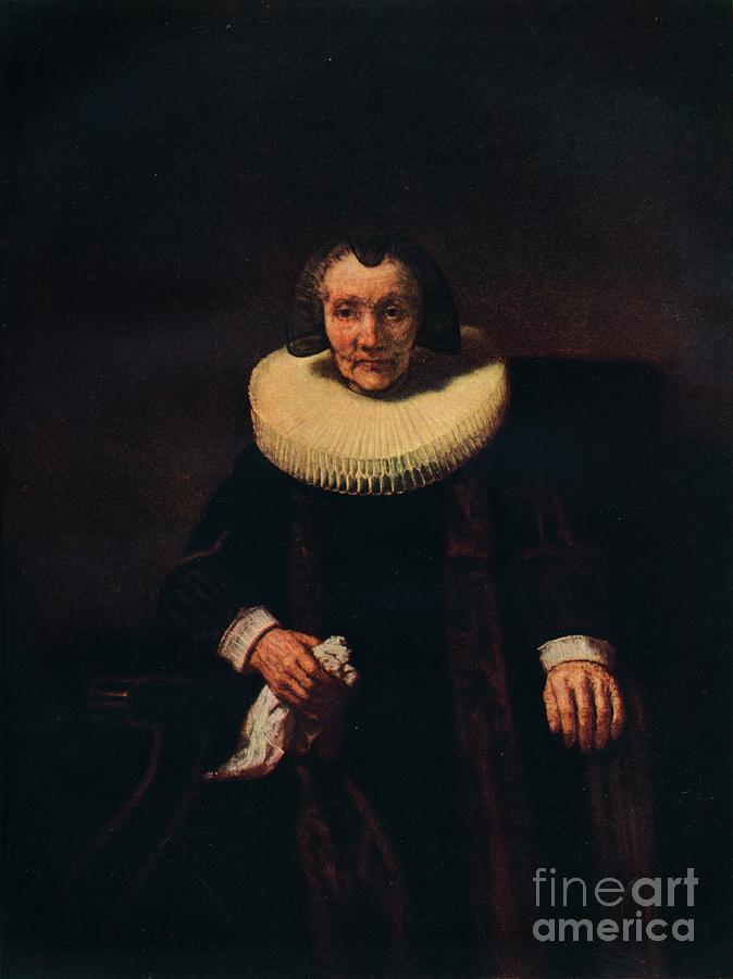 Portrait Of Margaretha De Geer, Wife Drawing by Print Collector