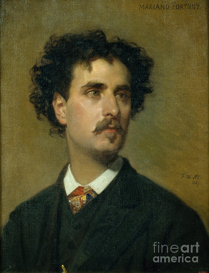 Portrait Of Marià Fortuny. Artist Drawing by Heritage Images