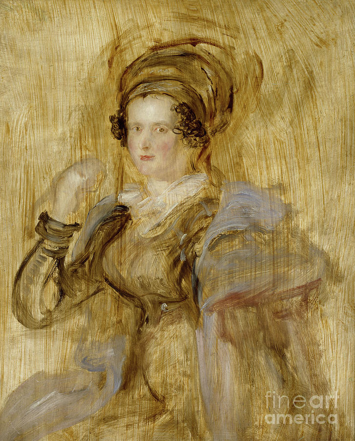 Portrait Of Maria, Lady Chalcott, 19th Century Painting by David Wilkie