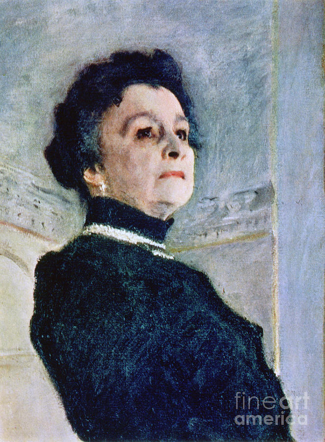 Portrait Of Maria Nikolayevna Yermolova Drawing by Print Collector