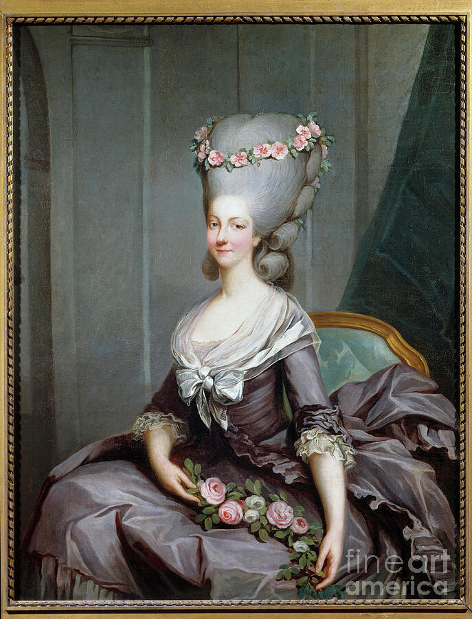 Portrait Of Marie Therese Louise De Savoie Carignan, Princesse De